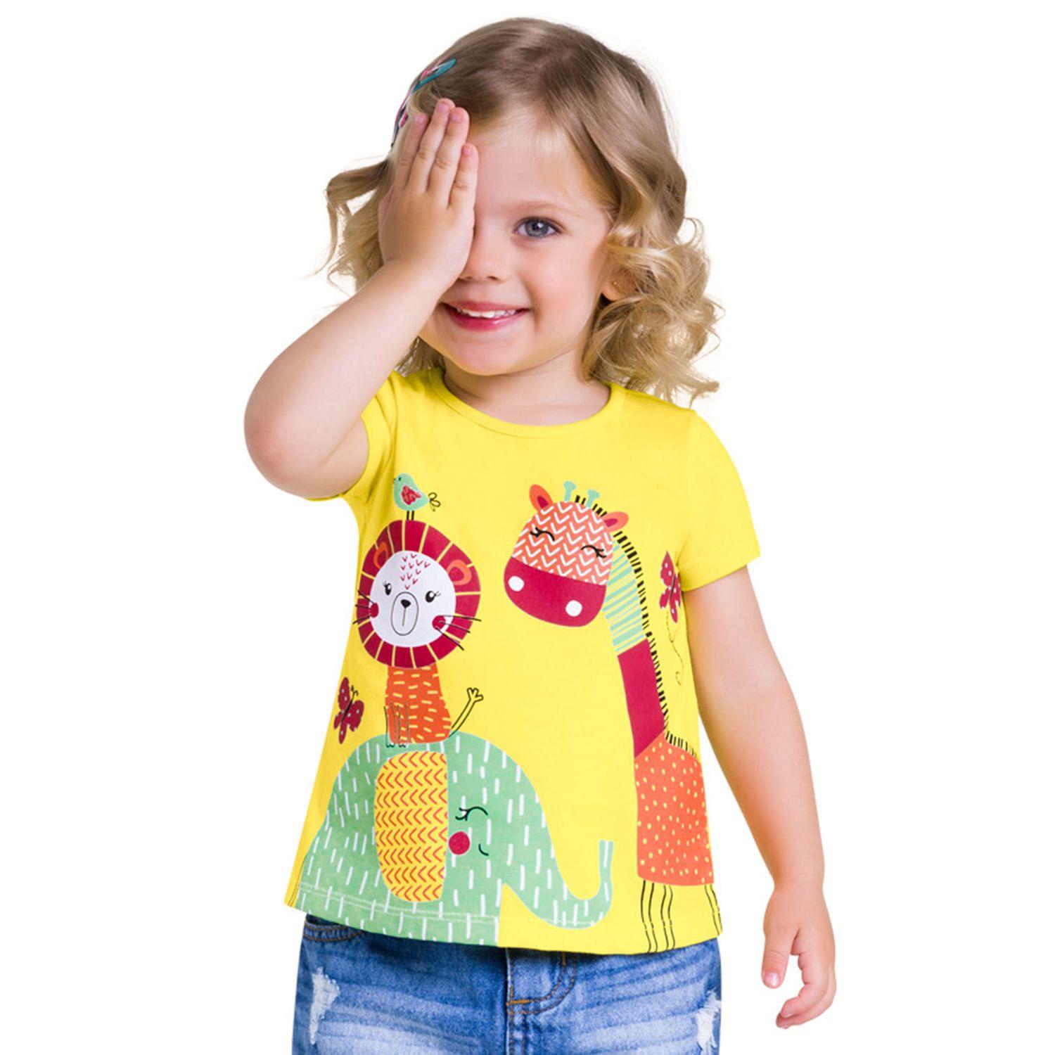 Blusa Infantil Feminina Kyly Meia Malha